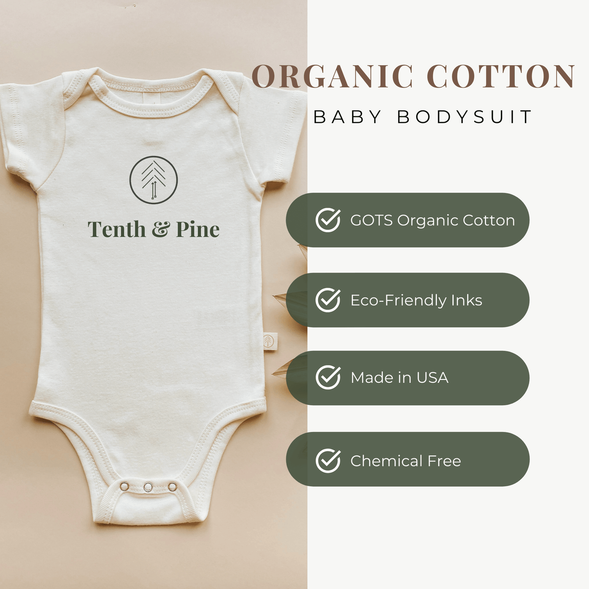 Grow Love Organic Cotton Baby Bodysuit