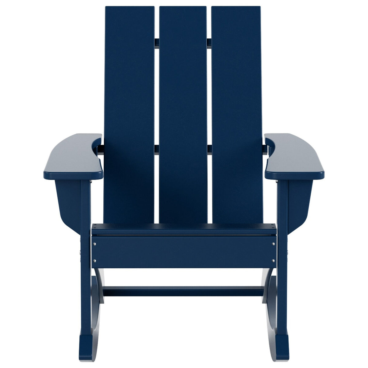 Shoreside Modern Eco-Friendly All Weather Poly Adirondack Rocking Chair
